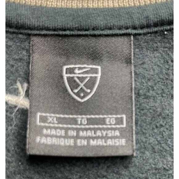 Nike Golf Vest Mens XL Dark Blue Green Vneck Pull Over Soft Fleece Inside - Picture 5 of 7